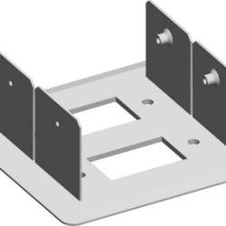 Βάση για στήριξη δύο καναλιών MA130 σαν στ΄ήλη δαπέδου ή/και στην οροφή MA130x65  - TEM