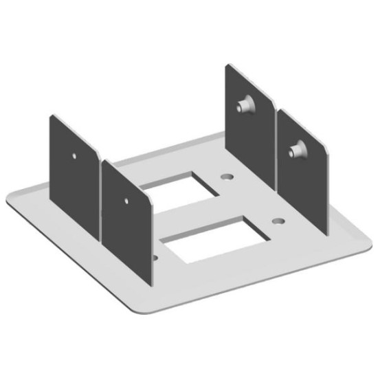 Βάση για στήριξη δύο καναλιών MA130 σαν στ΄ήλη δαπέδου ή/και στην οροφή MA130x65  - TEM