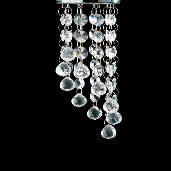 Φωτιστικό χωνευτό σπότ 1 x MR16 50W Κρύσταλλο + Μέταλλο / Σατινέ νίκελ + Χρώμιο + Διάφανο 230X90mm  MORIA - acadecor 