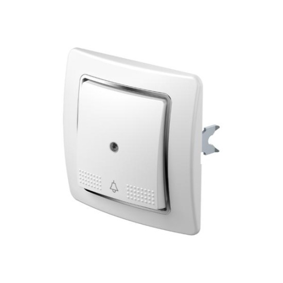 Μπουτόν ένδειξη και σήμα κινδύνου IT 50 + λαμπάκι νέον λευκό 10A 250V~ PW TI 50 / TEM EKONOMIK