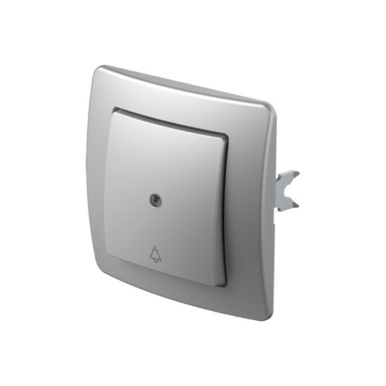 Μπουτόν ένδειξη και σήμα κινδύνου IT 50 + λαμπάκι νέον λευκό 10A 250V~ PW TI 50 / TEM EKONOMIK