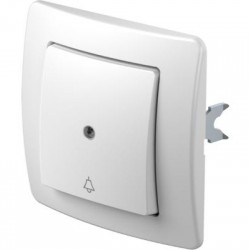 Μπουτόν ένδειξη και σήμα κινδύνου IT 50 + λαμπάκι νέον λευκό 10A 250V~ PW TI 50 / TEM EKONOMIK