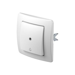 Μπουτόν ένδειξη και σήμα κινδύνου IT 50 + λαμπάκι νέον λευκό 10A 250V~ PW TI 50 / TEM EKONOMIK