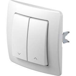 Διακόπτης ρολλών λευκό 10A 250V~ PW NT 09 / TEM EKONOMIK