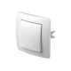 Διακόπτης μεσαίος αλέρετούρ λευκό 10AX 250V~ PW / TEM EKONOMIK