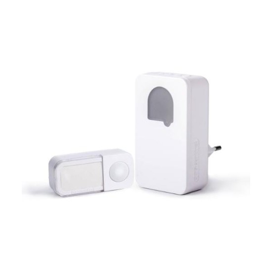 Κουδούνι πρίζας τηλεχειριζόμενο φωτιζόμενο λευκό - SONE - Sentinel
