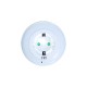 Bambini night light  LED 0.5W 230V IP20  4000K Plug  - Light sensor - White / Blue / Red light - Plastic / White Φ85 - acadecor