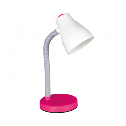 Φωτιστικό γραφείου με διακόπτη on/off LED 1xE27 max 11W  Μέταλλο + PVC καλωδιο / Ρόζ  YUPPIE - acadecor 