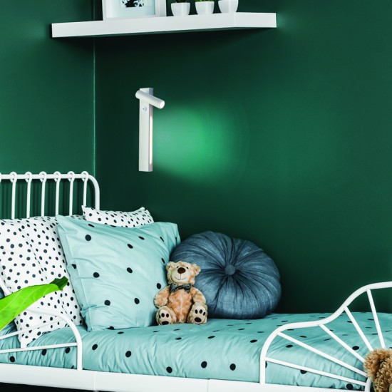 Φωτιστικό επίτοιχο LED 12W 3200K 980Lm Μέταλλο / Λευκό + Υπόλευκο 28Χ11Χ8CM HERMES - acadecor  