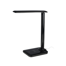 Φωτιστικό γραφείου LED 5W 3000k-4500K-6000k 320Lm Dimmable USB Φόρτιση ABS + PVC καλωδιο  / Μάυρο FUTUR - acadecor   