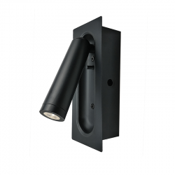 Φωτιστικό χωνευτό LED 3W 4000K 190Lm Μέταλλο / Μάυρο μάτ 7X5X17CM AIAS - acadecor 