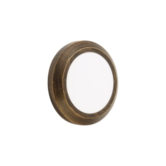 Led wall round luminaire white PP base, PC cover,IP65 4W Φ150mmx28mm  230V 3000k - SLIM01NW  - aca