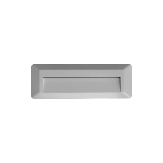Led wall rectangle luminaire white PP base, PC cover,IP65 2W 230V 3000k - SLIM32NW - aca