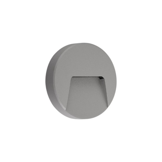 Led wall round luminaire white PP base, PC cover,IP65 3W Φ135mmx32mm 230V 3000k - SLIM41W  - aca