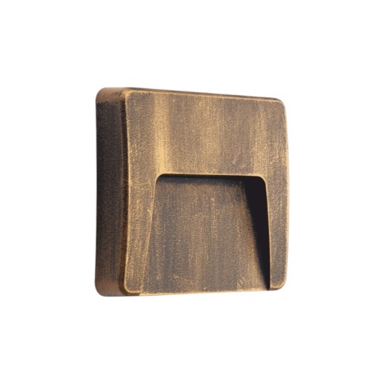 Led wall square luminaire white PP base, PC cover,IP65 3W 125mmx125mmx28mm  230V 3000k - SLIM42W  - aca