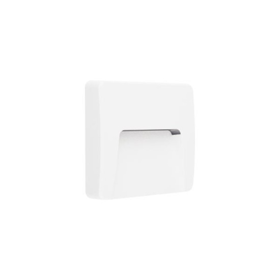 Απλικα LED PC Τετράγωνη 125mmx125mmx28mm 3W 3000K IP65 Λευκή - SLIM42W - aca