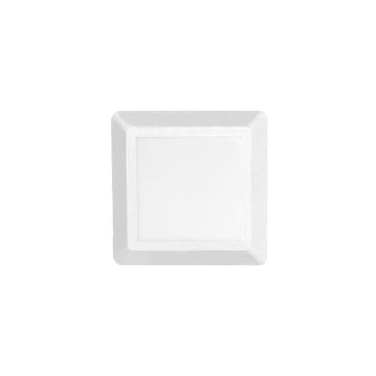 Απλικα LED PC Τετράγωνη 125mmx125mmx28mm 4W 3000K IP65 Λευκή - SLIM51NW - aca