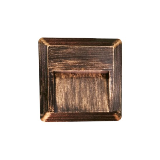 Led wall square luminaire white PP base, PC cover,IP65 2W 125mmx125mmx28mm  230V 3000k - SLIM52NW  - aca