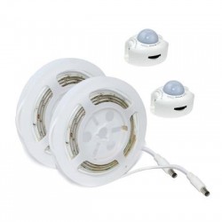 Ταινία Led - Blister Kit κρεβατοκάμαρας - 2 x1,20 Μέτρα - IP65 4000k - Με 2 αισθητήρες & Τροφοδοτικό 12V DC - SLIPO2 - ACA