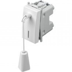 Μπουτόν λευκό με καλώδιο & Πλήκτρο 16A 250V~1Στοιχείου PW - TEM MODUL