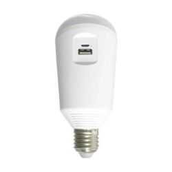 Λάμπα Led επαναφορτιζόμενη E27 A70 7W  6500k SMD 230V / 6V DC  SMARTSOL - Diolamp