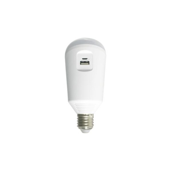 Λάμπα Led επαναφορτιζόμενη E27 A70 7W  6500k SMD 230V / 6V DC  SMARTSOL - Diolamp