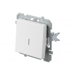 Διακόπτης απλός + Φώς 10AX 250V~ PW Λευκό XO LOGIQ TEM