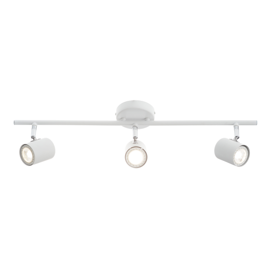 Φωτιστικό σπότ επίτοιχο / Οροφής LED 3XGU10 max 50W Μέταλλο / Αμμωδες μάυρο 60CM ORFEAS - acadecor 