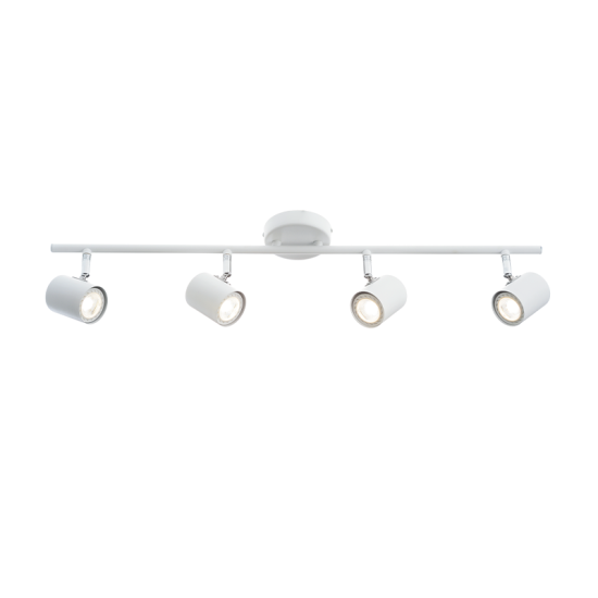 Φωτιστικό σπότ επίτοιχο / Οροφής LED 4XGU10 max 50W Μέταλλο / Αμμωδες μάυρο 70CM ORFEAS - acadecor 