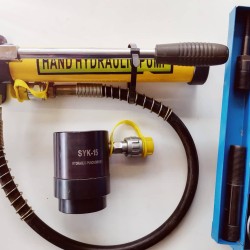 Υδραυλική πρέσα κομπλε με σετ στρογγυλών καλουπιών 100ΚΝ - SYK-8