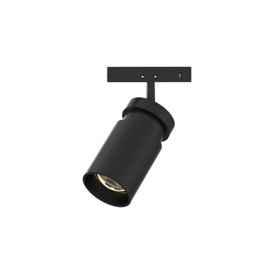 Φωτιστικό σπότ στρογγυλό μάυρο μαγνητικής ράγας 5W 24V DC 4000k 500lm 20-60° RA90 Φ35.4x55mm - TEDNA540B - aca