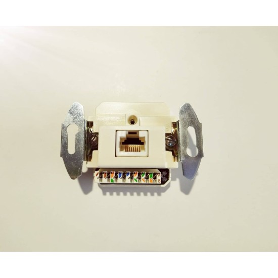 Πρίζα δικτύου 1xRJ45 UTP Cat.5 μηχανισμός - Telegartner