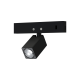 Φωτιστικό μαγνητικής ράγας σπότ τετράγωνο μάυρο 1W 24V DC 4000k 85lm 24° RA90 12x12x22mm - THUBE140BS - aca