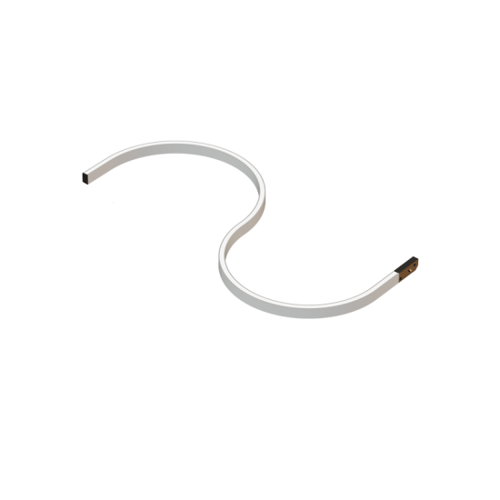 Φωτιστικό μάυρο μαγνητικής ράγας 6W 24V DC 4000k 200lm 110° RA90  530mm - TNEO640B - aca