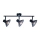 Ceiling / Wall spot light LED 3XE14 max 40W Metal / Black 53X13X19CM PALOMA - acadecor 
