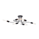 Ceilling light 6 x E27 60W Metal / Matt black 73X50XH21CM COBRA - acadecor