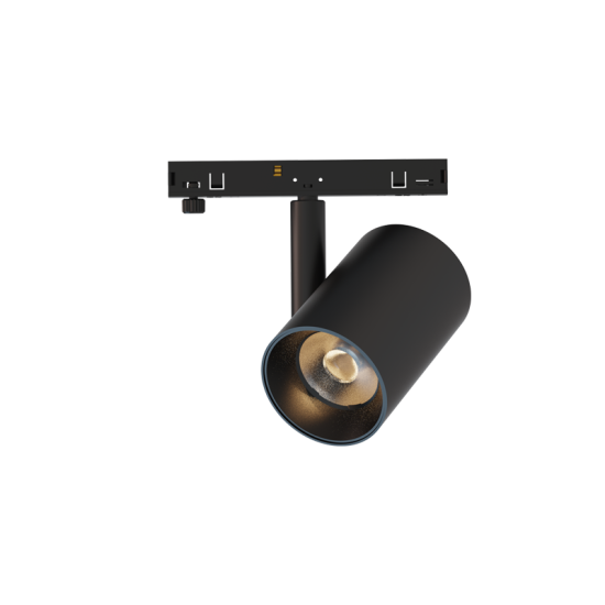 Track luminaire round spot 9W 24V DC 4000k 870lm 38° RA90 Φ45x70mm - TON940B - aca