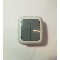 Διακόπτης K-R εξωτερικός γκρί - IP54 - tplast