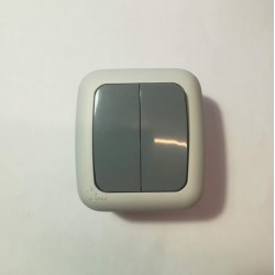 Διακόπτης K-R εξωτερικός γκρί - IP54 - tplast