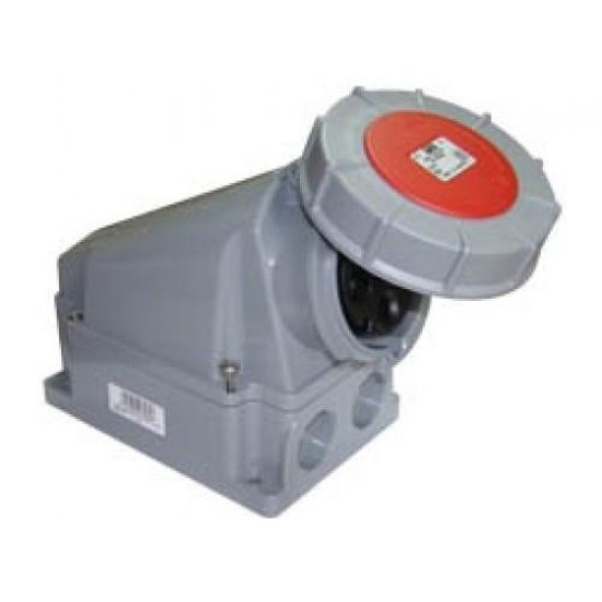 Πρίζα θηλυκή επίτοιχη 3P+E / 63A - IP44 (Με γωνία) - Bals CEE Norm