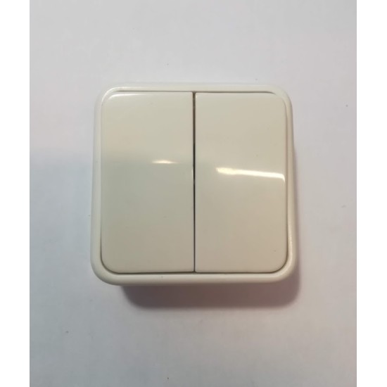 Διακόπτης K-R εξωτερικός λευκό - IP33 - U1112 - MINI