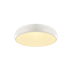 Ceiling light LED 32W 3000k 2560lm Metal + PMMA  / Mat white + Opal D40XH8CM KALLISTA - acadecor