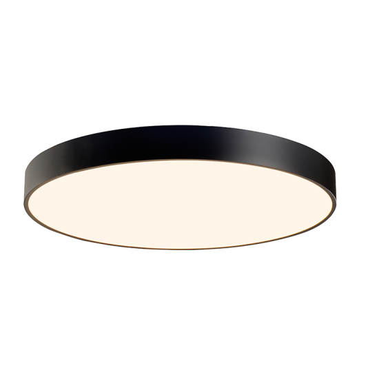 Ceiling light LED 100W 3000k 8000lm Metal + PMMA  / Mat white + Opal D100XH10CM OPTIMUS - acadecor