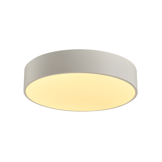 Ceiling light LED 50W 3000k 4000lm Metal + PMMA  / Mat white + Opal D50XH10CM OPTIMUS - acadecor