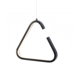 Φωτιστικό κρεμαστό LED 7W 3000k 725lm Μέταλλο + PVC σύρμα καλώδιο / Μάυρο Μάτ 23X11XH128CM EUKLID2 - acadecor