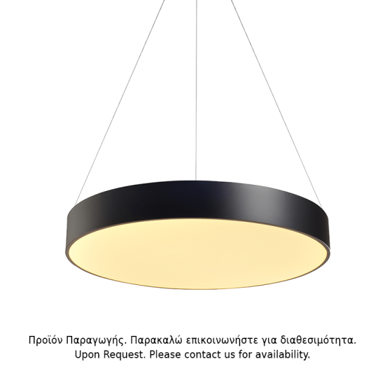Φωτιστικό κρεμαστό LED 100W 3000k 8000lm Μέταλλο + PMMA + PVC σύρμα καλώδιο  / Λευκό μάτ + Αμμοβολή D100XH145CM  OPTIMUS - acadecor