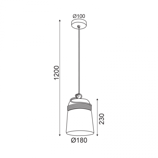 Φωτιστικό κρεμαστό 1 x Ε27 LED 40W Τσιμέντο + Μέταλλο + Υφασμάτινο καλώδιο / Φυσικό + Μάυρο + Ασπρόμαυρο Φ18ΧΗ120CM ELVIS - acadecor 