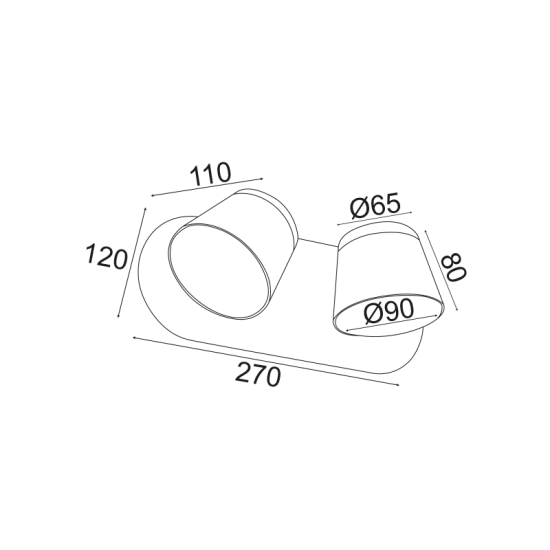 Φωτιστικό επίτοιχο LED 16W 3000K 1280Lm Μέταλλο + Ακρυλικό / Αμμώδες μάυρο + Λευκό 27X12X11CM LUCIDO - acadecor 