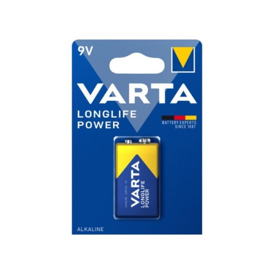 Μπαταρία αλκαλική 4122 πλακέ 9V 6LP3146 - VARTA