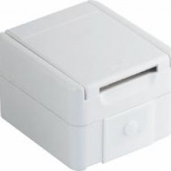 Πρίζα σούκο λευκή + Κάλυμμα IP44 / 2P+E -16A 250V ~ PW - Fontana - Tem